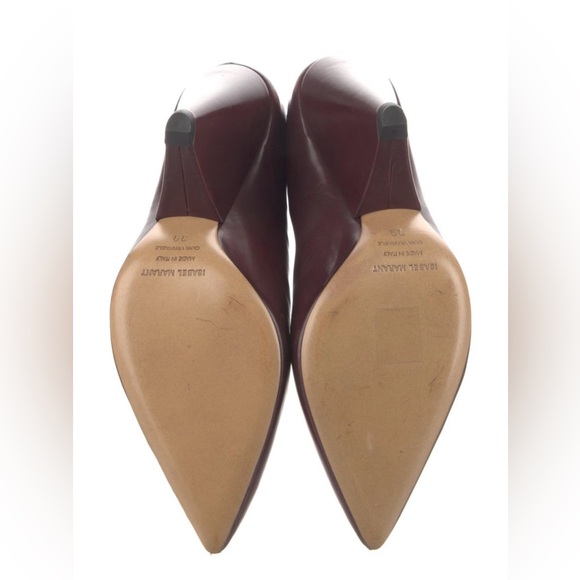 Burgandy leather Isabel Marant boots - Picture 5 of 5